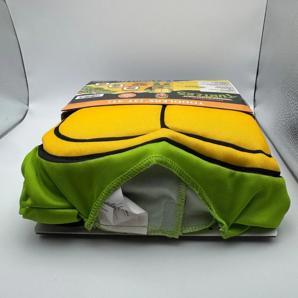 TMNT Halloween Costume Toddler 3T 4T Green 4-in-1 Set Ninja Turtles Rubies Kids